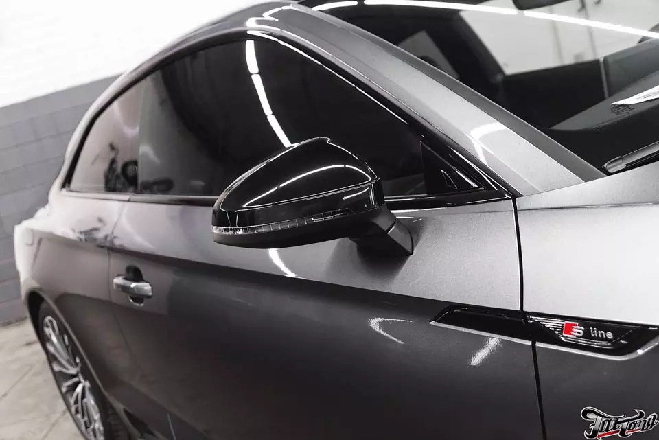 Audi A5. Антихром решетки радиатора и оконных молдингов.